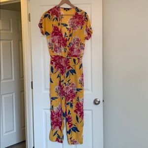 Yellow Floral Jumpsuit